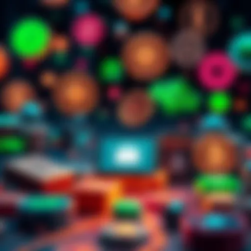 Various digital wallet icons representing options for transferring Stellar assets.