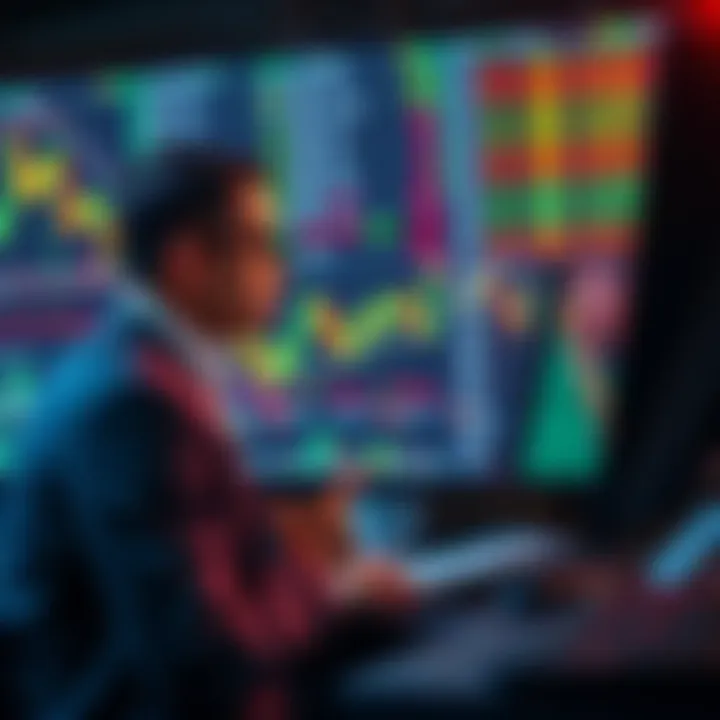 A trader analyzing stock charts with stop loss orders on a trading platform, showing wstETH and weETH options