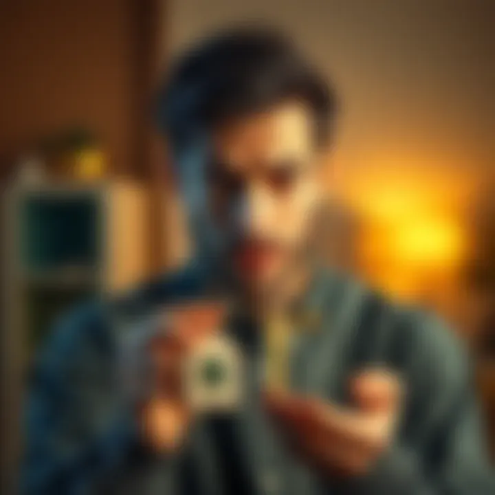 A person looks stressed while holding keys to a flat, showcasing the emotional strain of property ownership over five years.