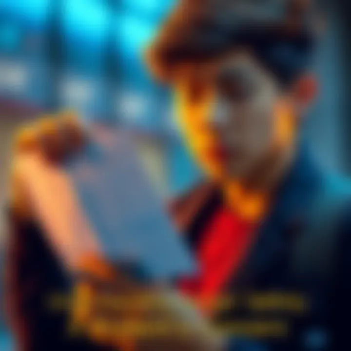 A concerned student holds a ledger device while looking at a paper with a seed phrase written on it, showing uncertainty about cryptocurrency safety.