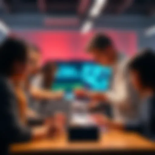 Group of students engaged in hands-on blockchain activities at Polkadot Blockchain Academy