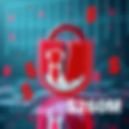 A graphic showing a broken digital lock symbolizing the alleged hack of a Sui LP provider, with dollar signs indicating the financial loss, emphasizing security concerns.
