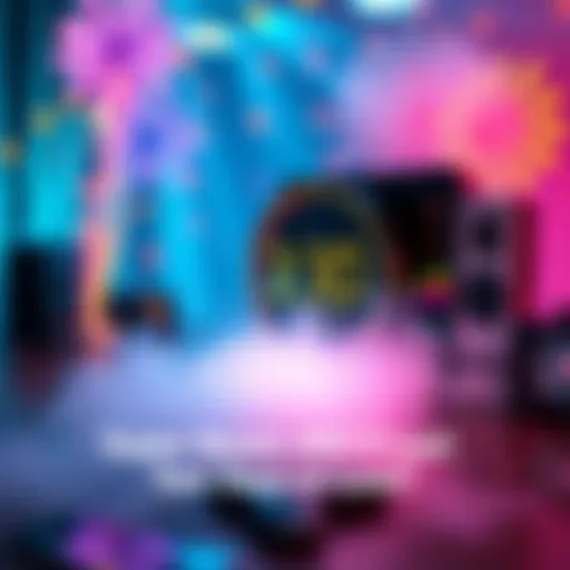 Colorful graphic depicting a vibrant boost event with a timer clock indicating urgency and excitement