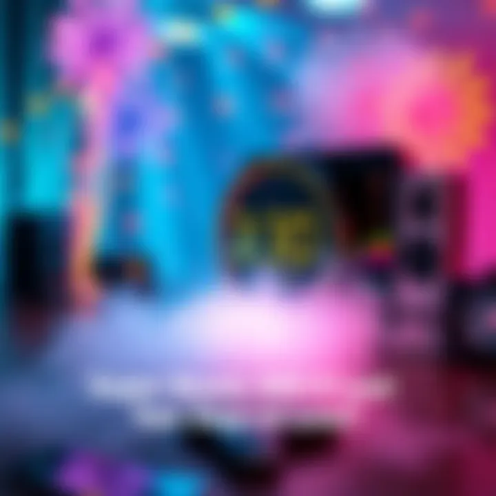 Colorful graphic depicting a vibrant boost event with a timer clock indicating urgency and excitement