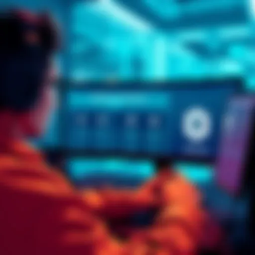 A visual representation of SushiSwap's Donut/ETH pool, showing a user looking puzzled while looking at a computer screen displaying pool values and Ethereum icons.
