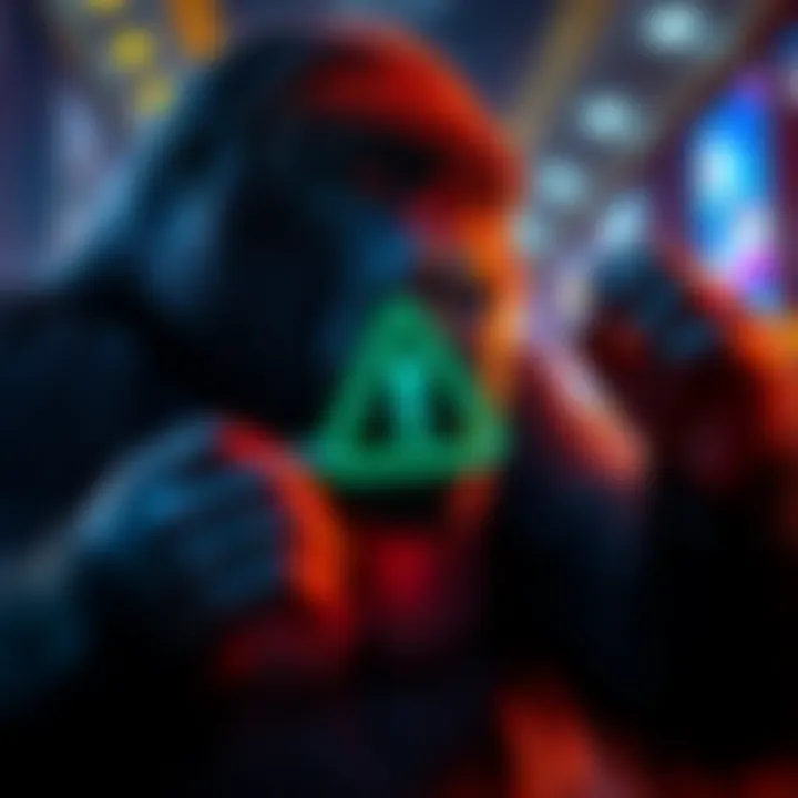 Suspension of GORILLA Features BitMart logo with a warning symbol indicating suspension of GORILLA token features