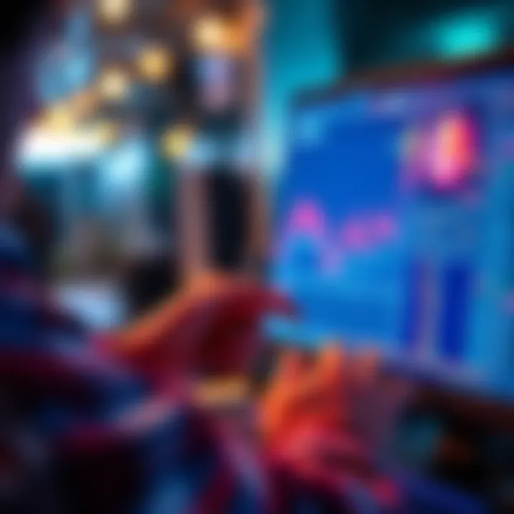 A person exchanging ETH for SOL on a digital platform, focused on a computer screen
