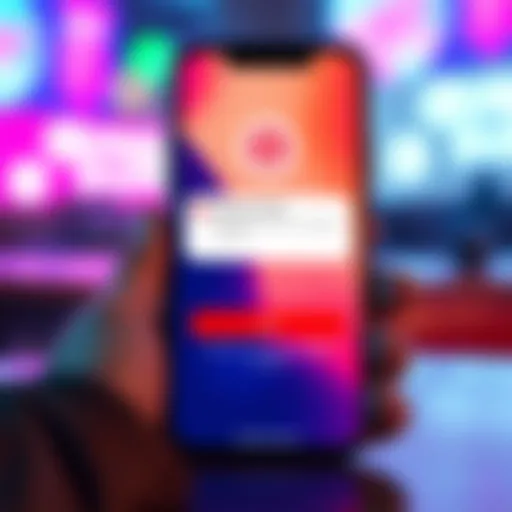A smartphone displaying the Sweat Coin app with an error message on the login screen