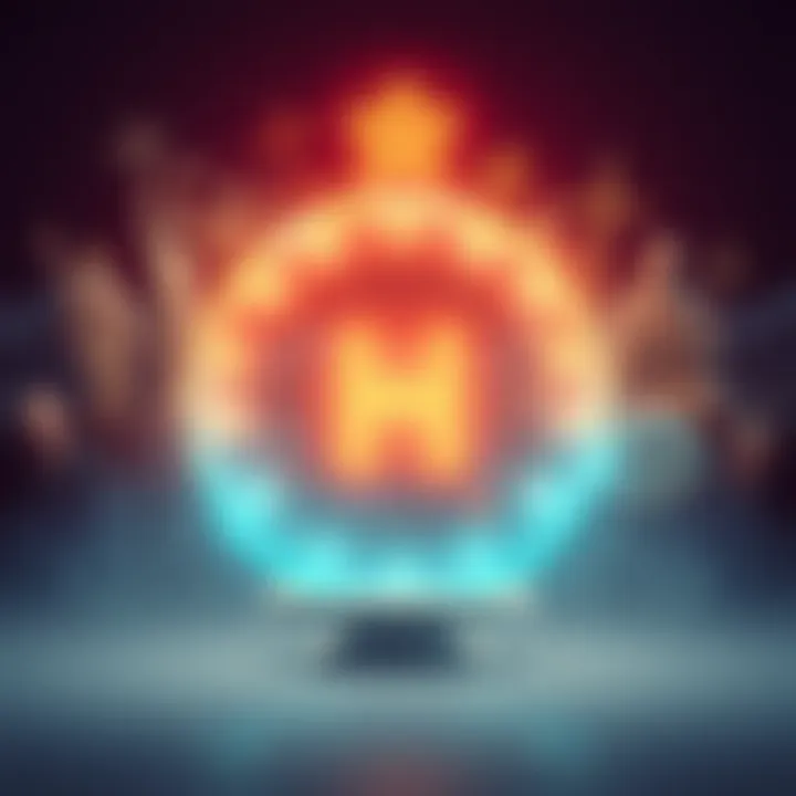 A glowing symbol representing the term 'Holy' surrounded by various cultural symbols, illustrating its significance and diverse interpretations today.
