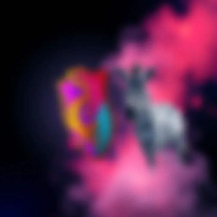 A colorful representation of a shield and a zebra, symbolizing protection and unity in different cultures.