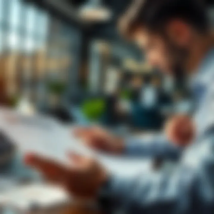 A person reviewing financial documents and calculating potential tax benefits from selling assets.