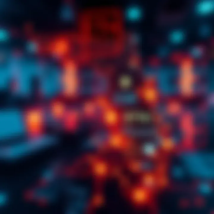 A graphic showing a tech co-founder opportunity in Florida, featuring a map of Florida with a digital overlay representing ETH and cybersecurity elements.