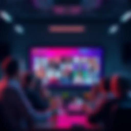 A group of people in a video conference discussing block streams and nodes.