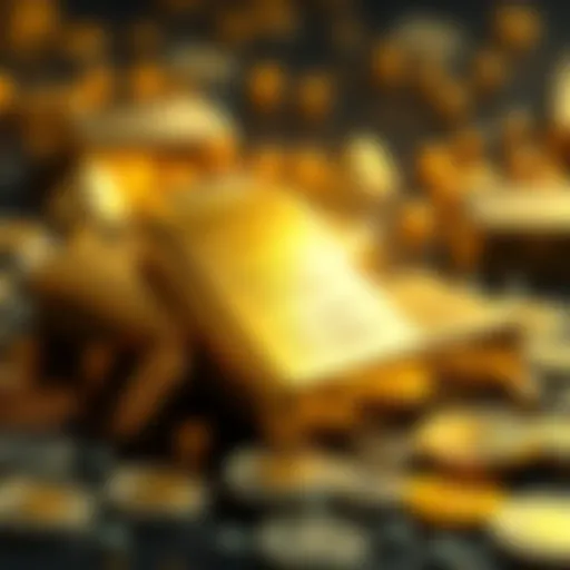Visual representation of $3 billion tokenized gold launch on XRPL with White Network, featuring shiny gold bars and digital tokens