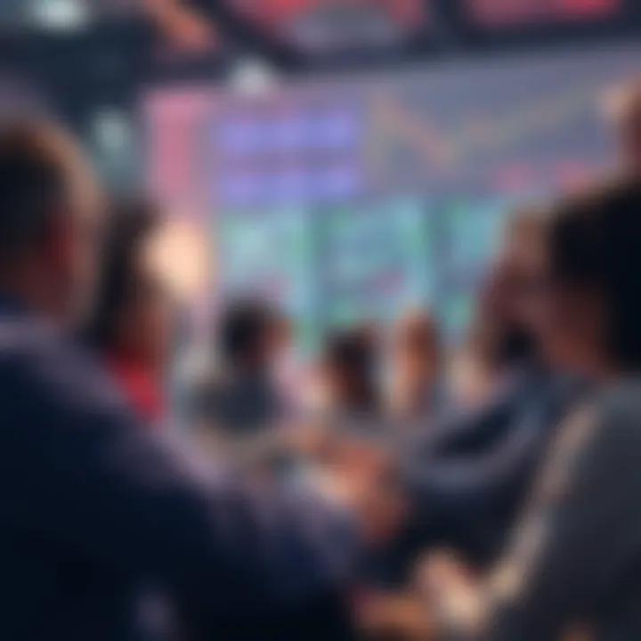 People sharing trading tips and insights in a community forum