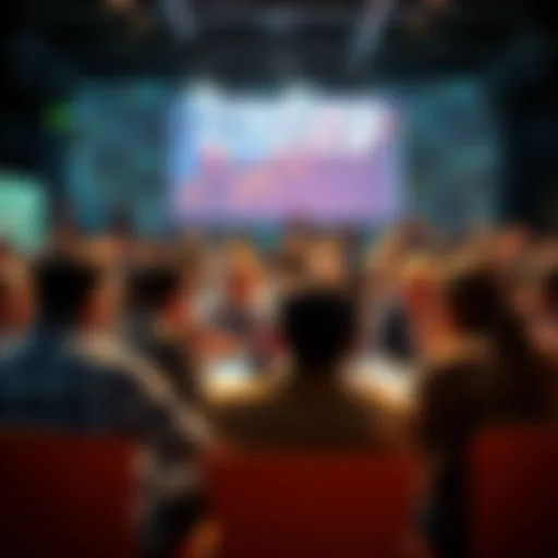 A group of people discussing trading strategies and sharing ideas in a lively forum setting.