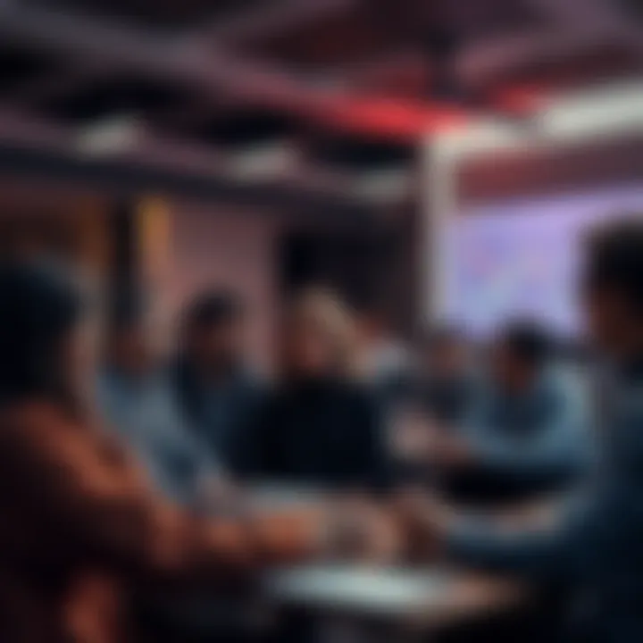 People discussing trading ideas and strategies in a Litecoin community setting.
