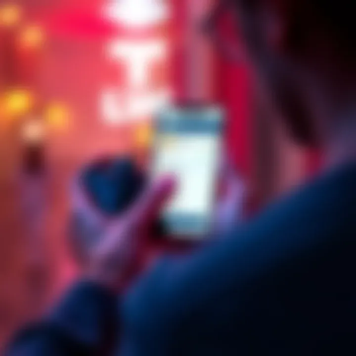 A person holds a Trezor wallet while looking at an iPhone screen showing crypto balances.