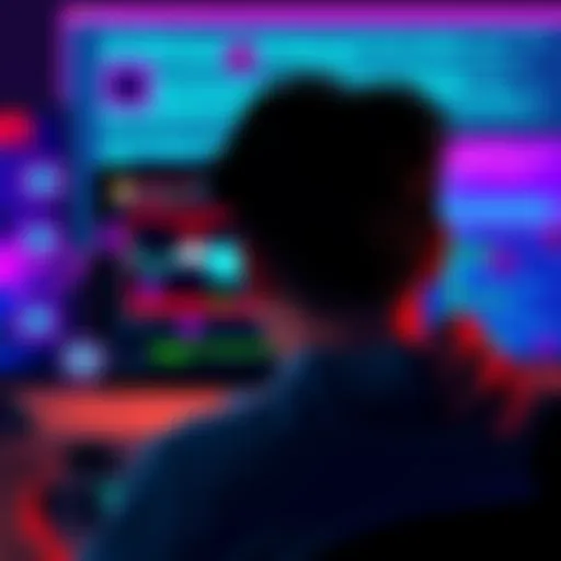 A frustrated person looking at a computer screen while trying to join a Discord server, surrounded by error messages and broken links.