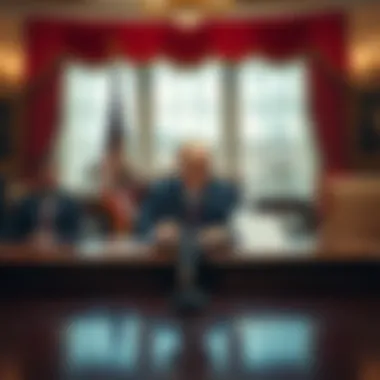 President Trump's desk with signing documents during Crypto Week, highlighting the excitement around a potential signing ceremony
