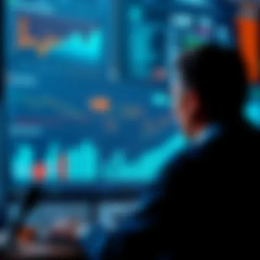 A person analyzing financial charts showing rising deficit trends and economic impacts