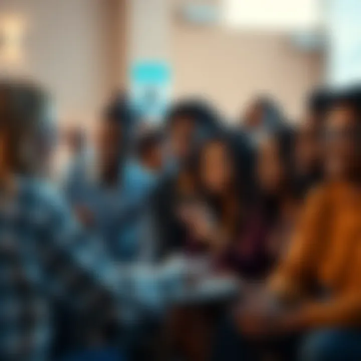 A diverse group of people discussing their desires and motivations in a community setting.