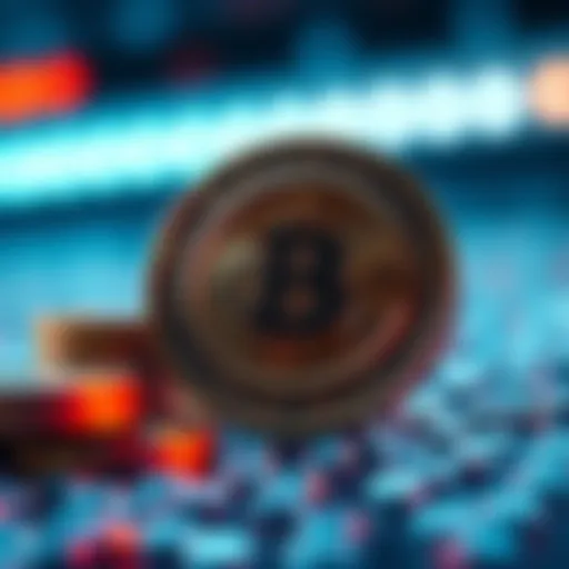 A digital coin symbolizing privacy in transactions with a lock icon