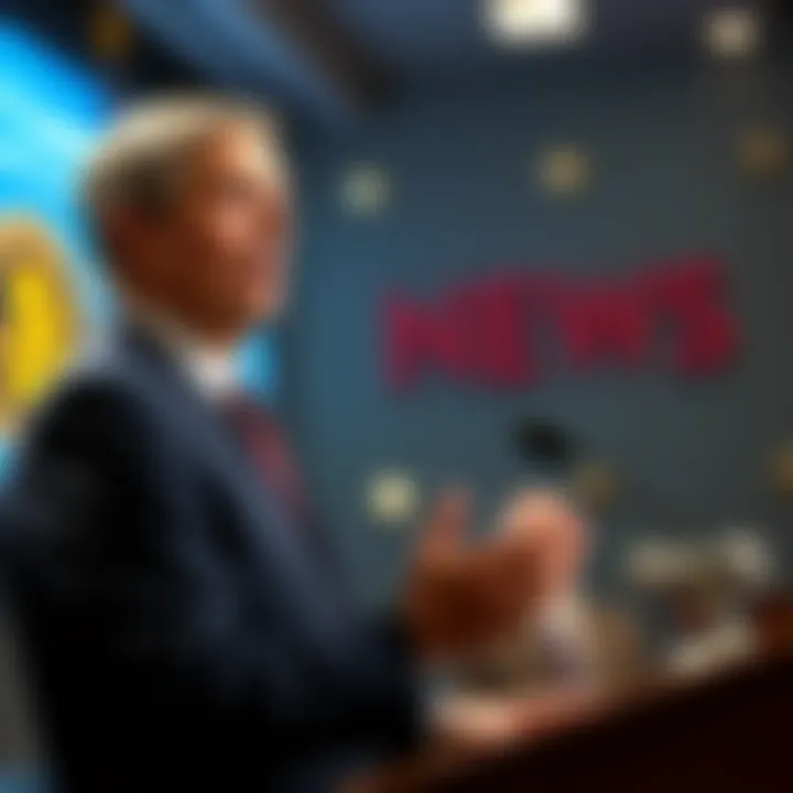 US Treasury Secretary Bessent speaking about Bitcoin purchases at a press conference