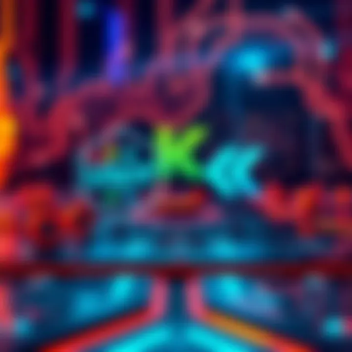 Graphic showing USDC and USDT logos with the Kaspa platform background