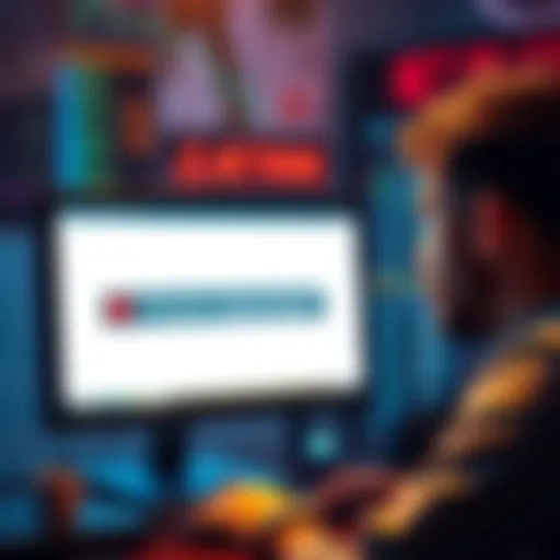 A person looking frustrated at a computer screen with an error message displayed regarding staking rewards