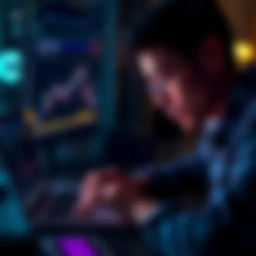 A person looking at their laptop screen showing high withdrawal fees on Coinbase after selling Bitcoin