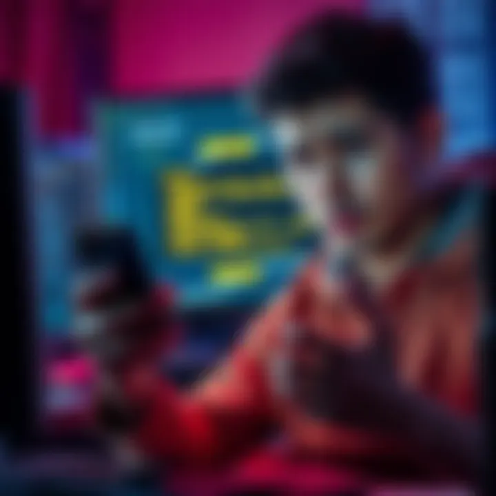 A person looking worried while sending Ethereum on their phone, with a computer showing a wallet address in the background