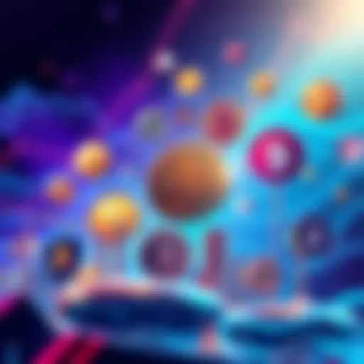 A graphic showing various cryptocurrencies with real-world applications like asset tokenization and DeFi signs, indicating a shift in crypto focus.