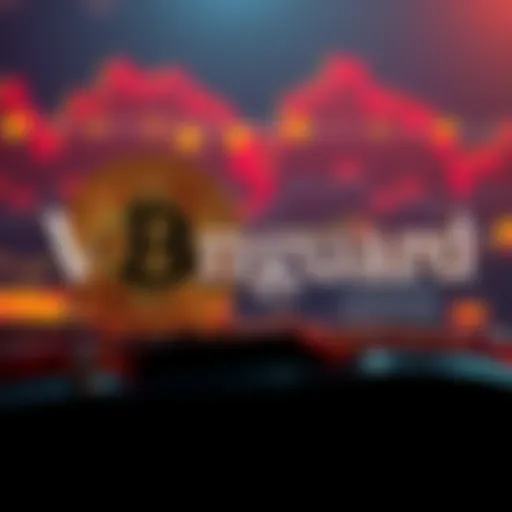 Vanguard logo displayed alongside a Bitcoin symbol, highlighting the company's block on Bitcoin ETFs, affecting investors.