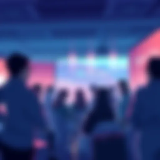 People engaging in conversation about VeChain updates and blockchain initiatives