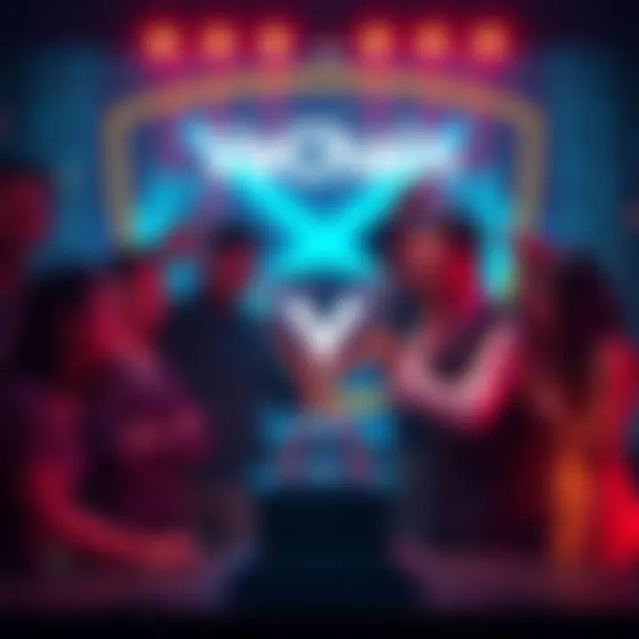 VeChain team celebrating their award for Best Blockchain Project, showcasing a trophy with the blockchain logo in front of a digital background