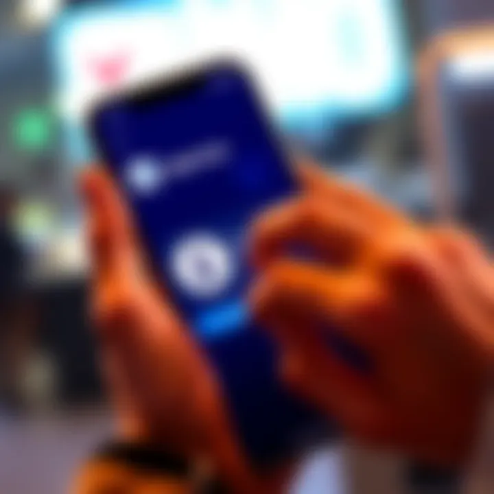 A user selecting Litecoin option on the Venmo app with a crypto logo visible