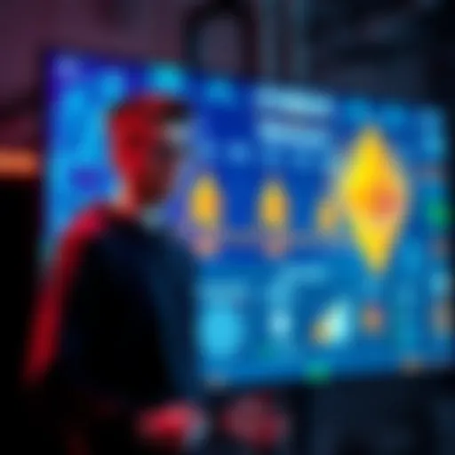 Vitalik Buterin stands in front of a digital screen displaying Ethereum's new scaling roadmap highlights, showcasing EIP-4444 and Stateless Clients concepts