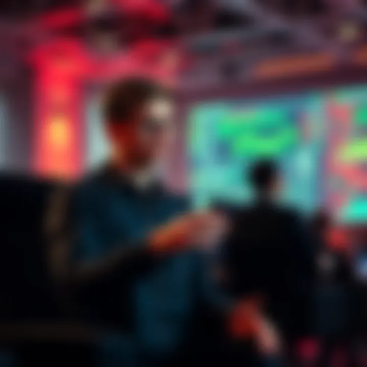 Vitalik Buterin discussing Ethereum gas limit adjustments in a tech conference setting