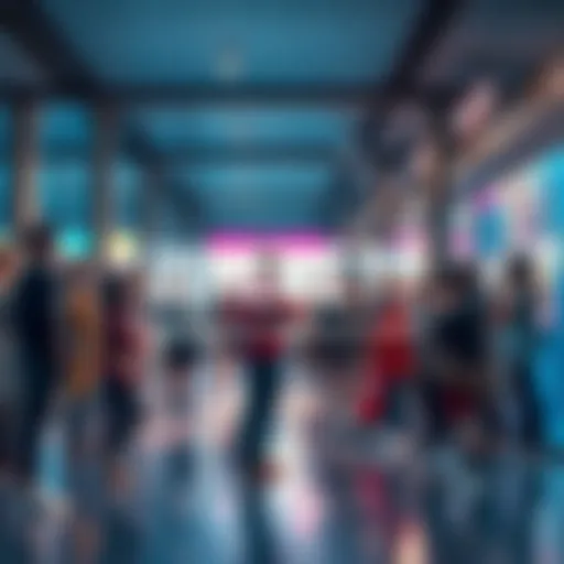 Group of people discussing their concerns and seeking answers together in a public space