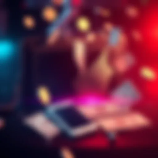A digital representation of losing money through wallet address scams, featuring a broken wallet and falling currency symbols.