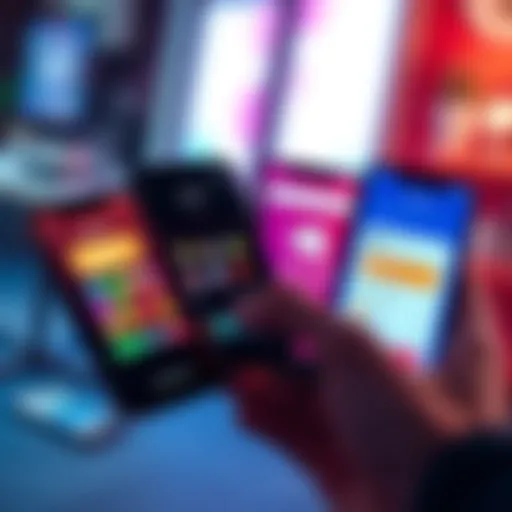 Different wallet apps displayed on a smartphone with user interfaces visible