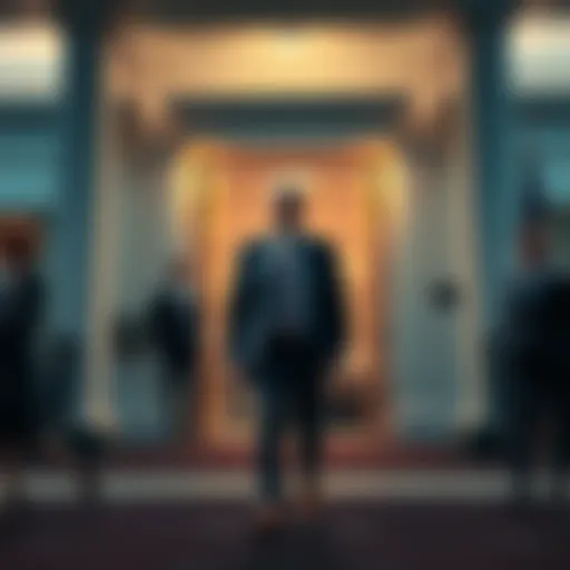 A top official from the White House leaves the office, discussing crypto policy changes