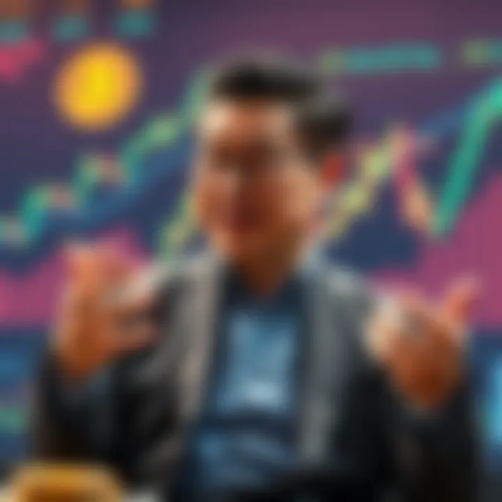 Willy Woo shares his thoughts on Bitcoin as a long-term investment, with charts and graphs in the background.