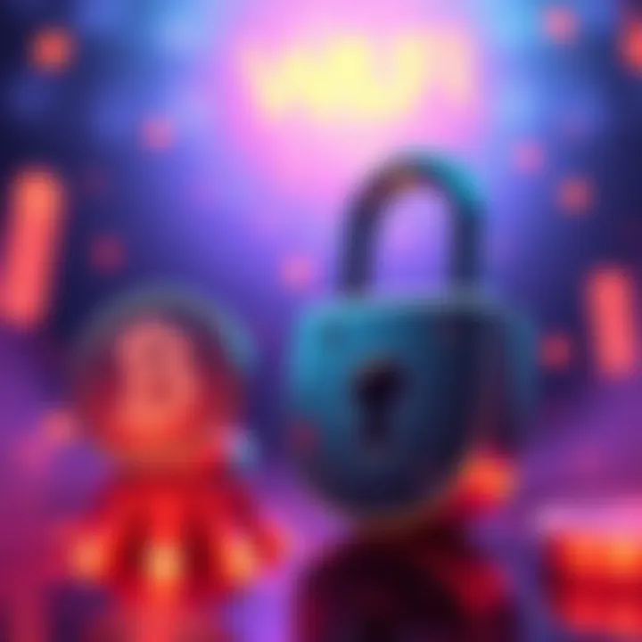 Illustration showing a padlock next to a token symbol, indicating tokens that are labeled as locked but not secured, highlighting the scam issue with WLFI.