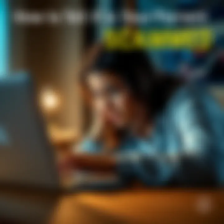A concerned woman stares at her laptop screen, showing a crypto app, with a worried look on her face, indicating potential scam issues.