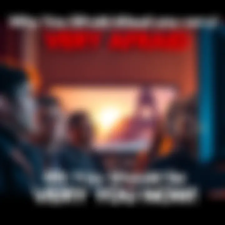 People looking worried about current events Group of people with concerned expressions watching news on TV