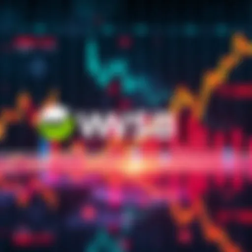 A graphic showing the WSB logo alongside a rising stock market chart, symbolizing investment influence.