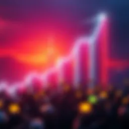 Graph showing XLM cryptocurrency price trend upwards with a community supporting it