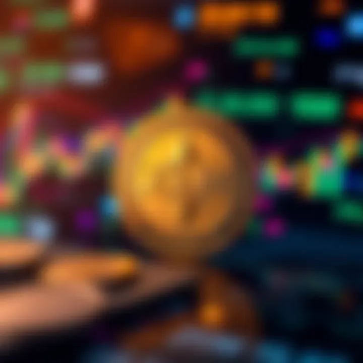 A graphic showing the XLM cryptocurrency token symbol with a price tag of $10, against a backdrop of digital currency graphics.